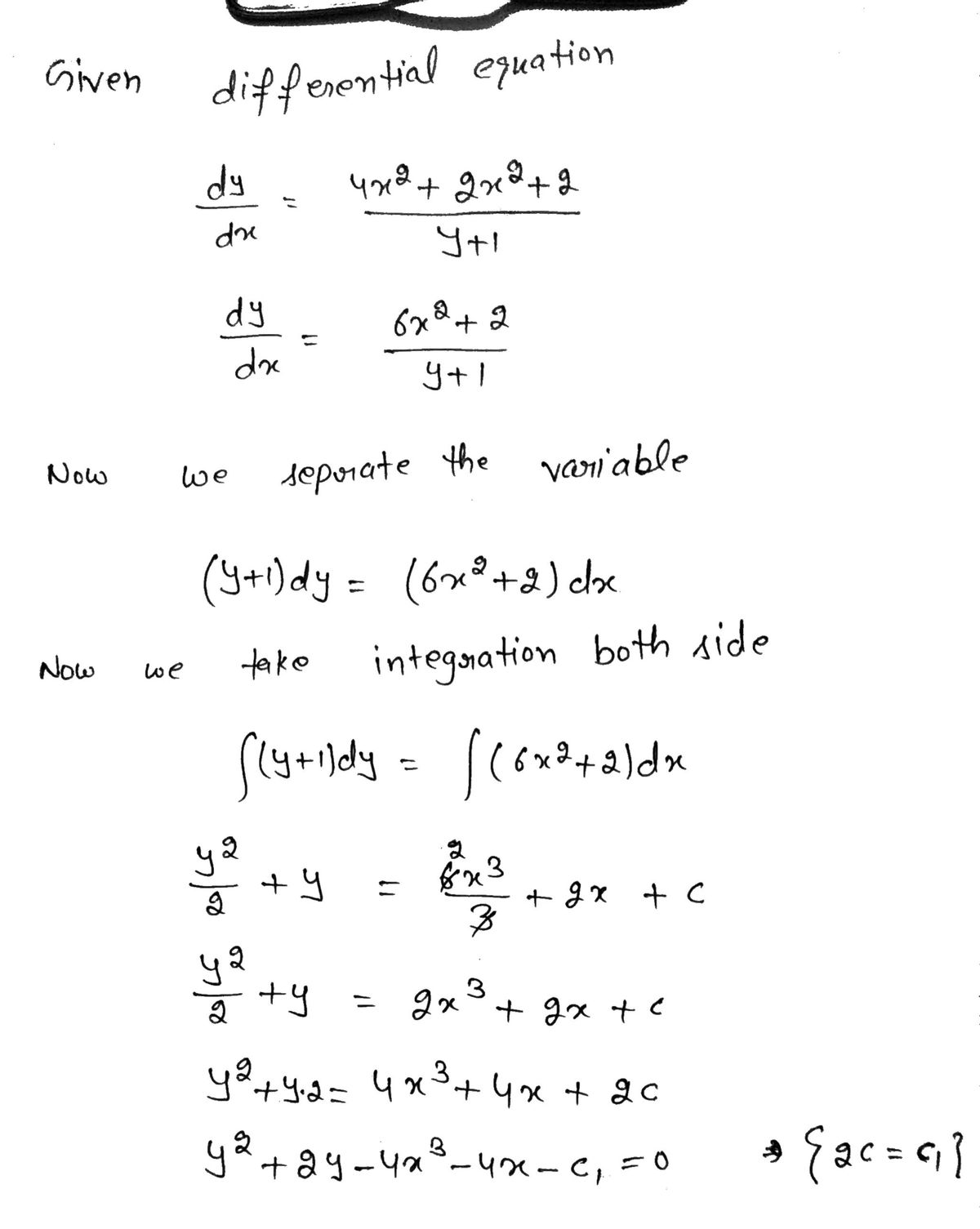 Calculus homework question answer, step 1, image 1